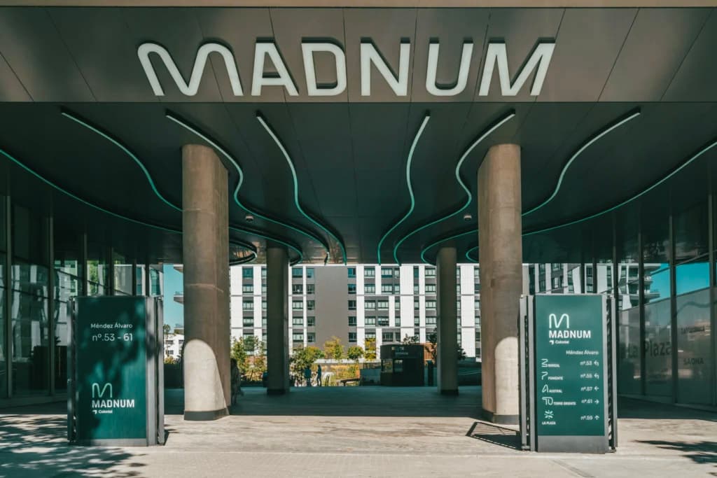 Entrance of ESW's Madrid Hub, the Madnum Campus