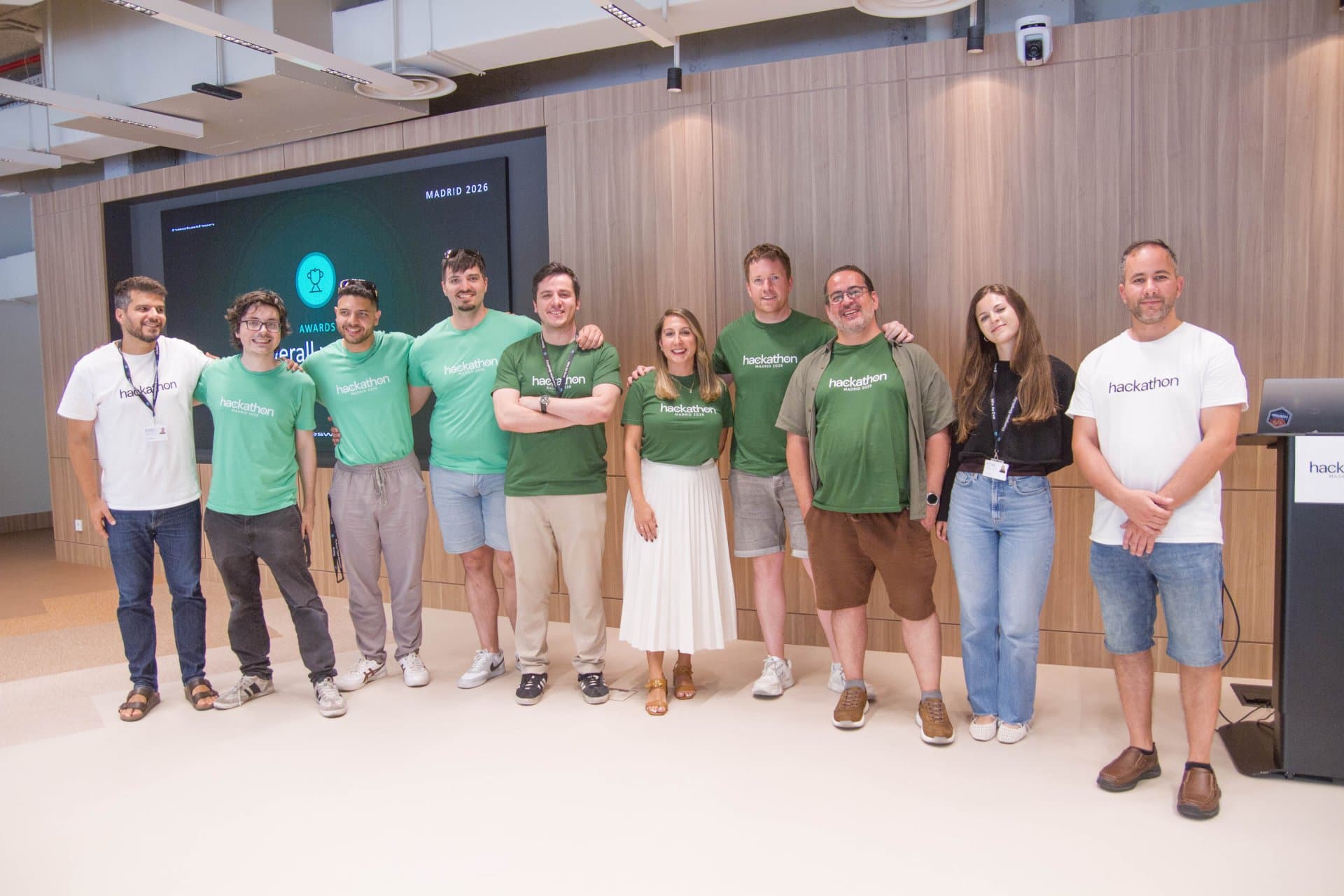 A picture of the Hackathon organising team.